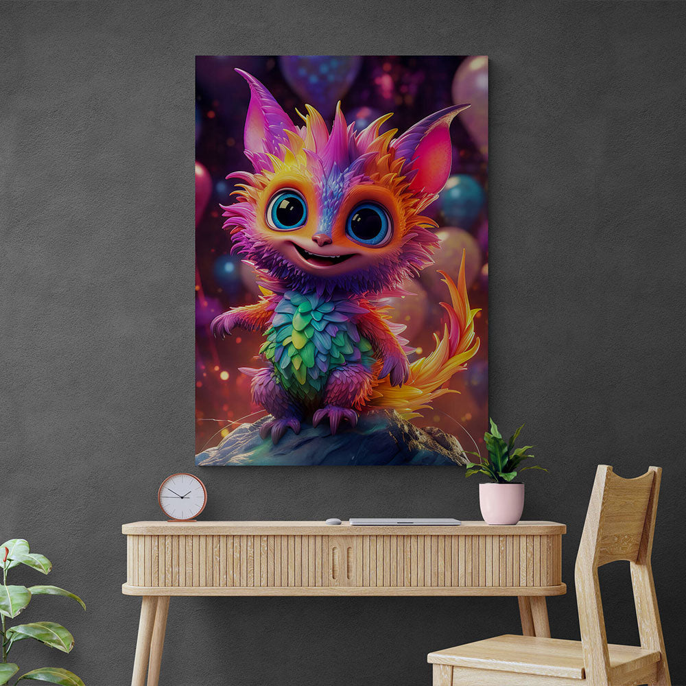5D Diamond Painting AB Steine Happy Monster Nova, Unique-Diamond