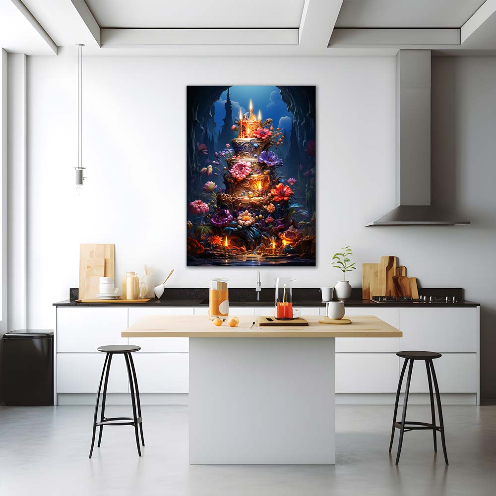 5D Diamond Painting AB Steine Kuchen, Unique-Diamond