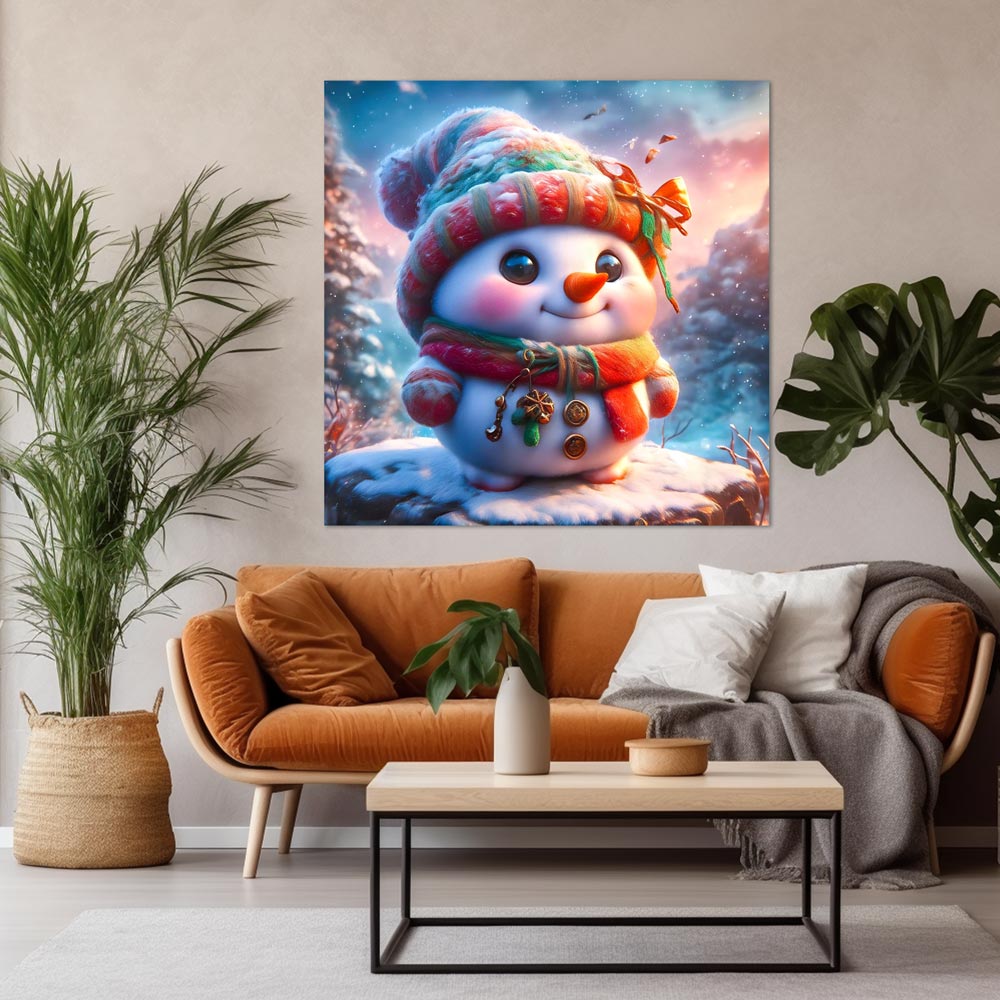 5D Diamond Painting AB Steine Little Snowman, Unique-Diamond