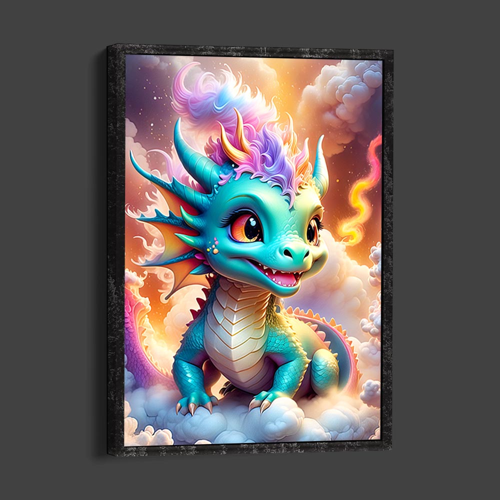 5D Diamond Painting AB Steine Lucky Dragon, Unique-Diamond