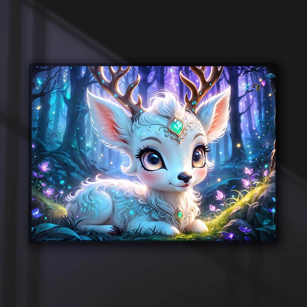 5D Diamond Painting AB Steine Luminous Forest Jewel mit 100 Farben, Unique-Diamond