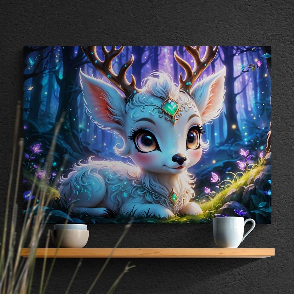 5D Diamond Painting AB Steine Luminous Forest Jewel mit 100 Farben, Unique-Diamond
