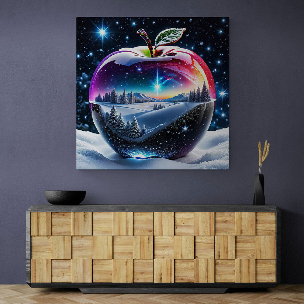 5D Diamond Painting AB Steine Magic Crystal Apple, Unique-Diamond