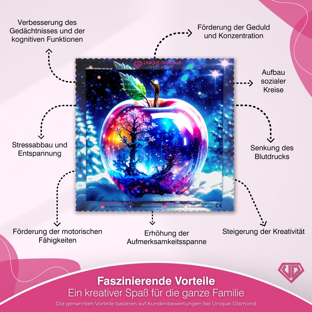 5D Diamond Painting – Magic Apple Unique-Diamond