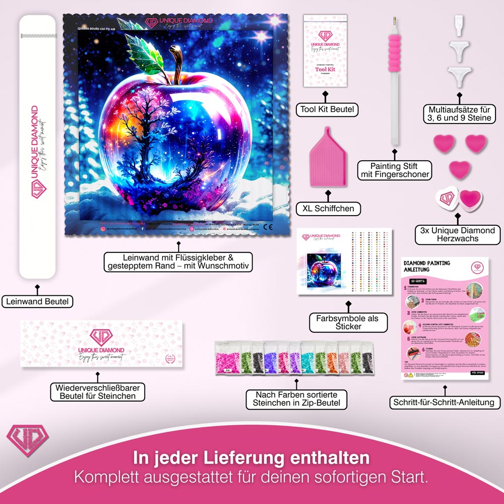 5D Diamond Painting – Magic Apple Unique-Diamond