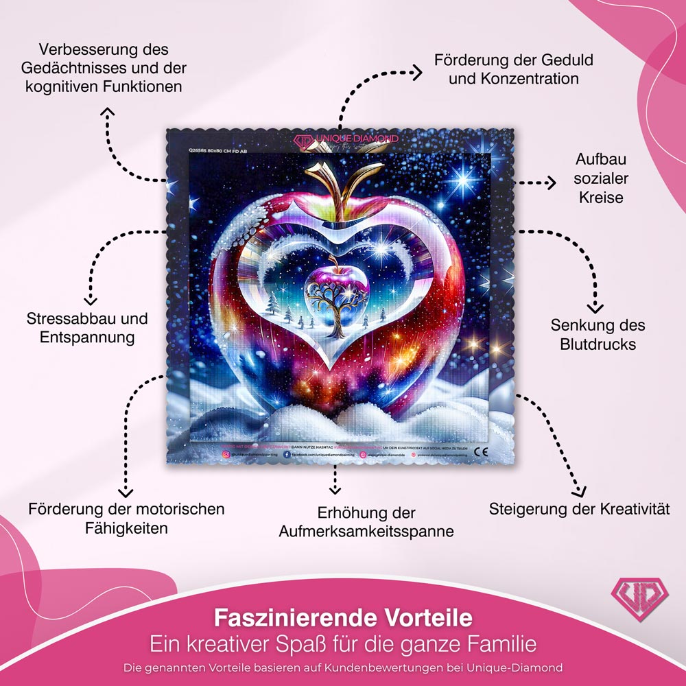5D Diamond Painting – Magic Crystal Apple Unique-Diamond