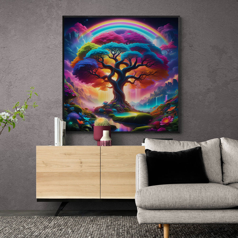 5D Diamond Painting AB Steine Magic Tree, Unique-Diamond