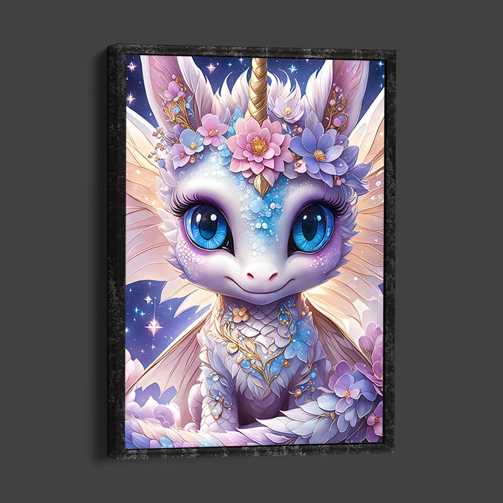 5D Diamond Painting AB Steine Magic Unicorn, Unique-Diamond