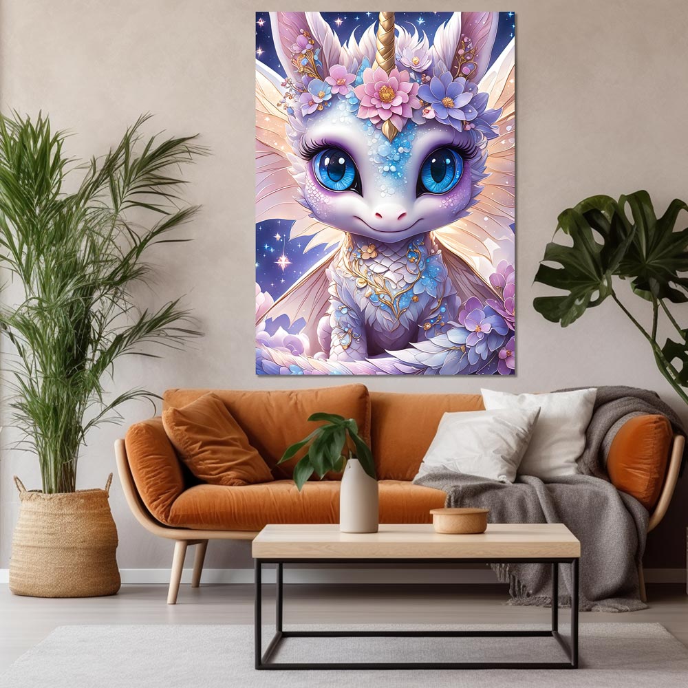 5D Diamond Painting AB Steine Magic Unicorn, Unique-Diamond