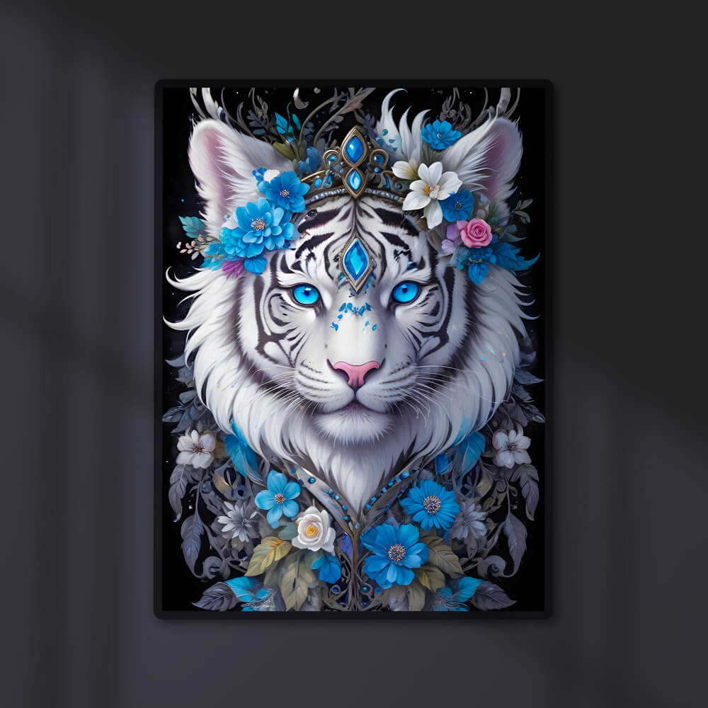 5D Diamond Painting AB Steine Majestic Tiger, Unique-Diamond