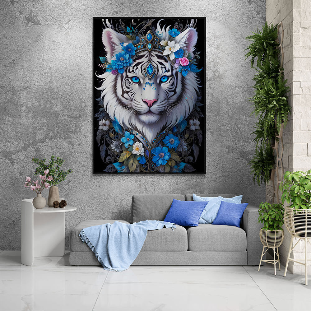 5D Diamond Painting AB Steine Majestic Tiger, Unique-Diamond