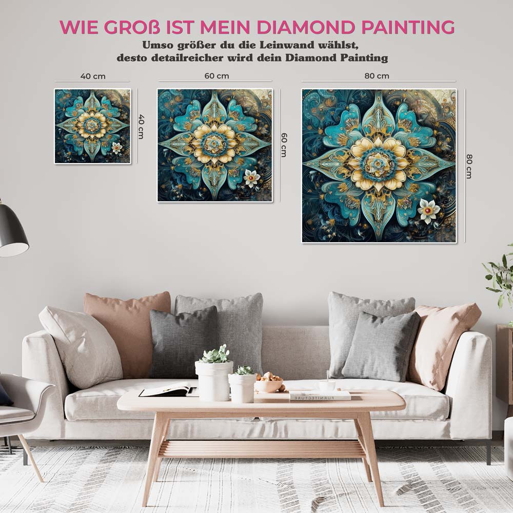 5D Diamond Painting AB Steine Mandala, Unique-Diamond