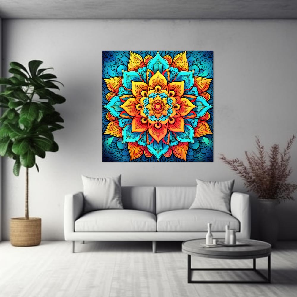 5D Diamond Painting AB Steine Mandala Blume, Unique-Diamond