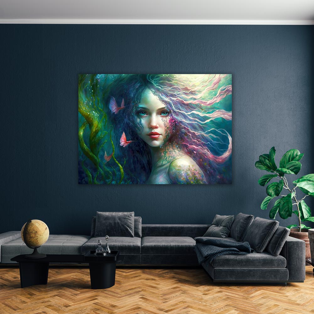 5D Diamond Painting AB Steine Meerjungfrau, Unique-Diamond