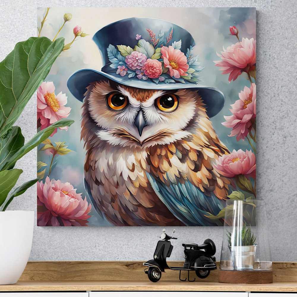 5D Diamond Painting AB Steine Mr Owl, Unique-Diamond