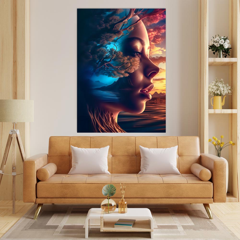 5D Diamond Painting AB Steine Mutter Natur, Unique-Diamond