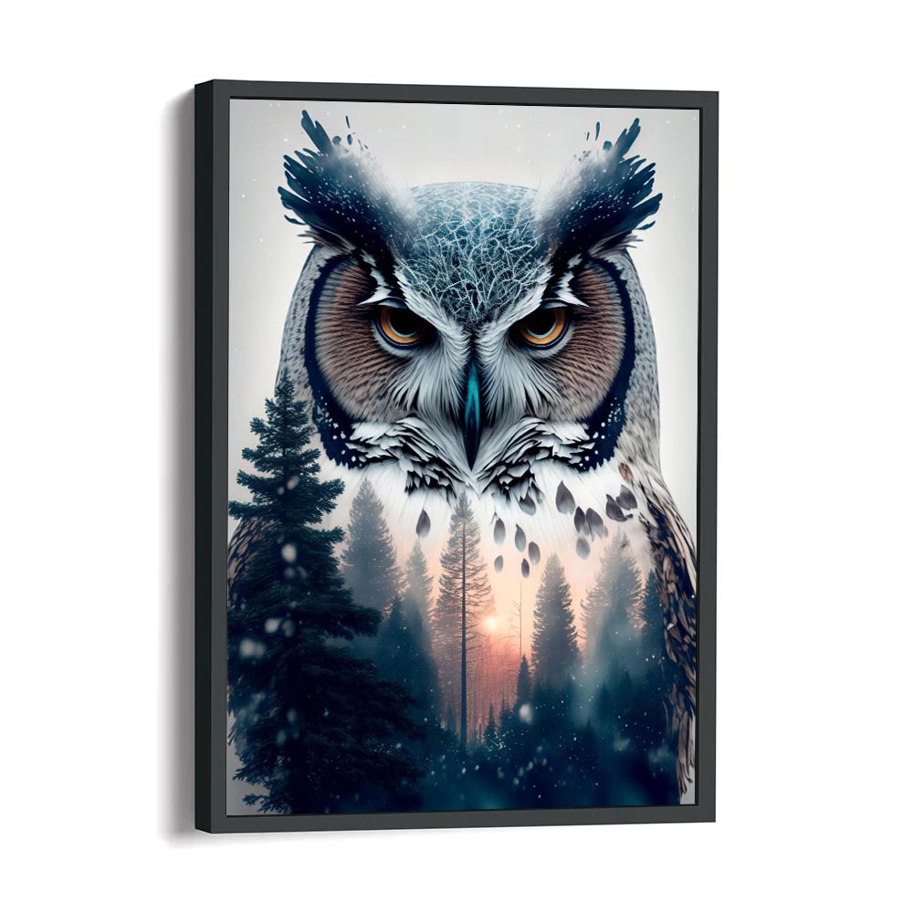 5D Diamond Painting AB Steine Natur Eule, Unique-Diamond