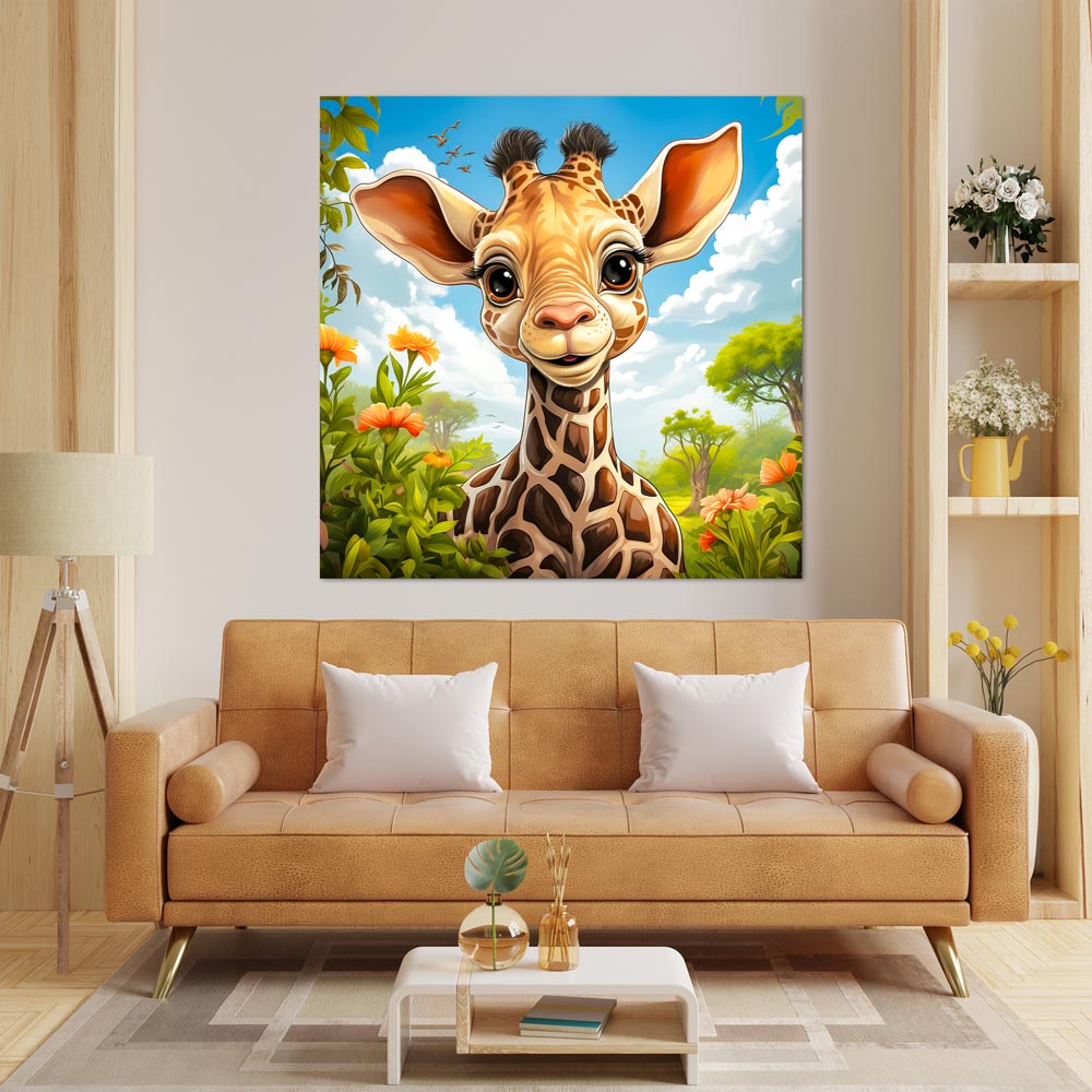 5D Diamond Painting AB Steine Giraffe, Unique-Diamond