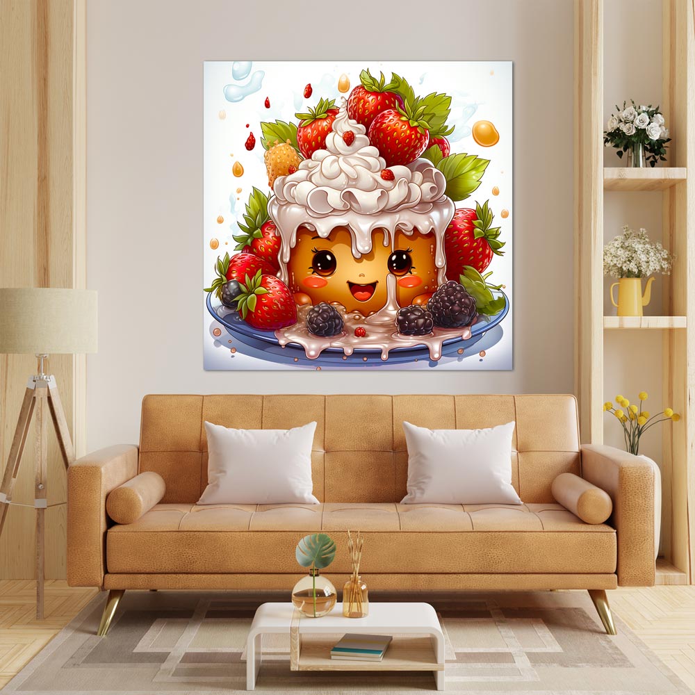 5D Diamond Painting AB Steine Strawberry Cake, Unique-Diamond
