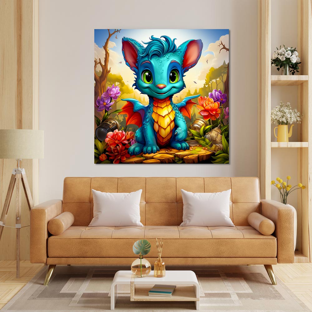 5D Diamond Painting AB Steine Walk With Dragon, Unique-Diamond