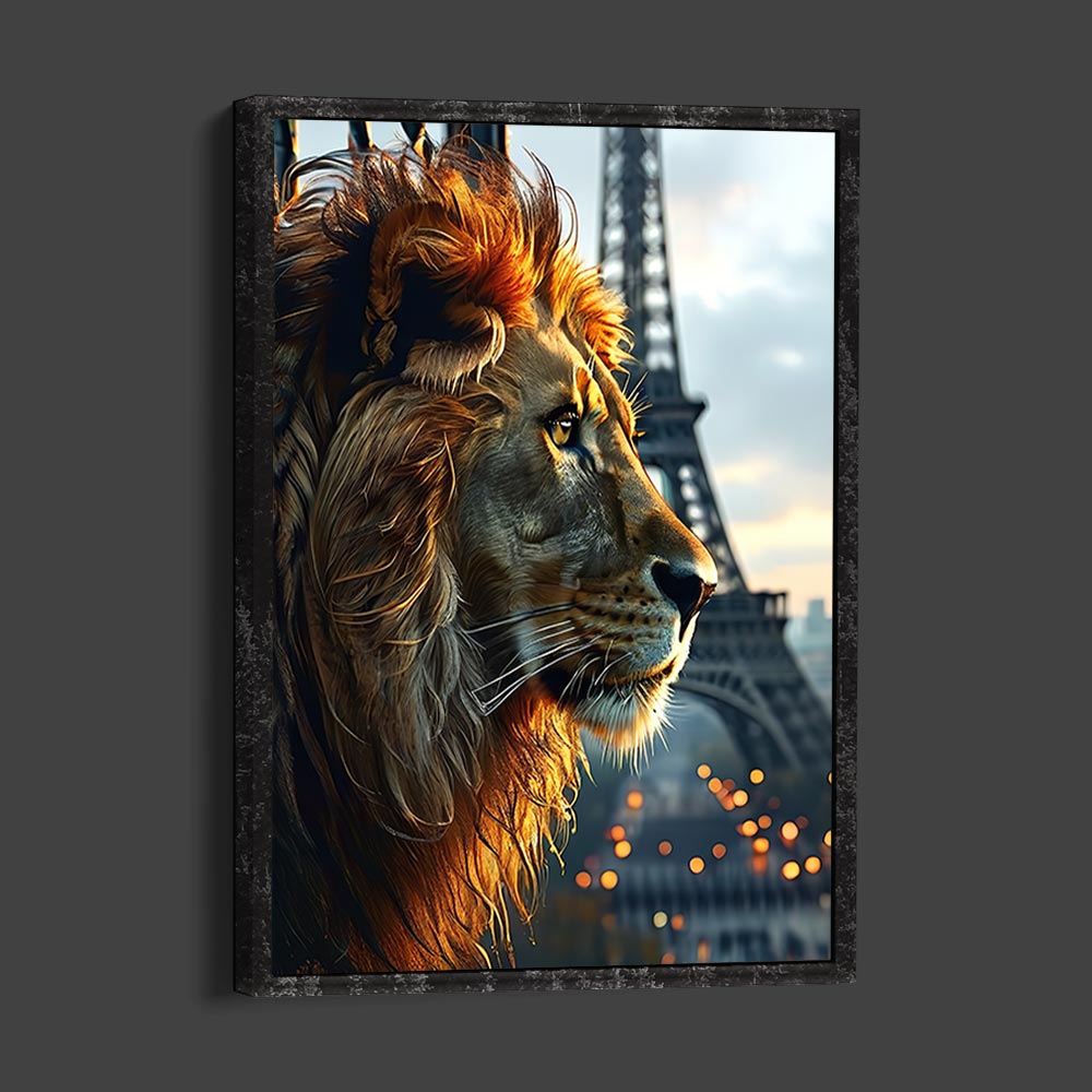 5D Diamond Painting AB Steine Paris Lion, Unique-Diamond