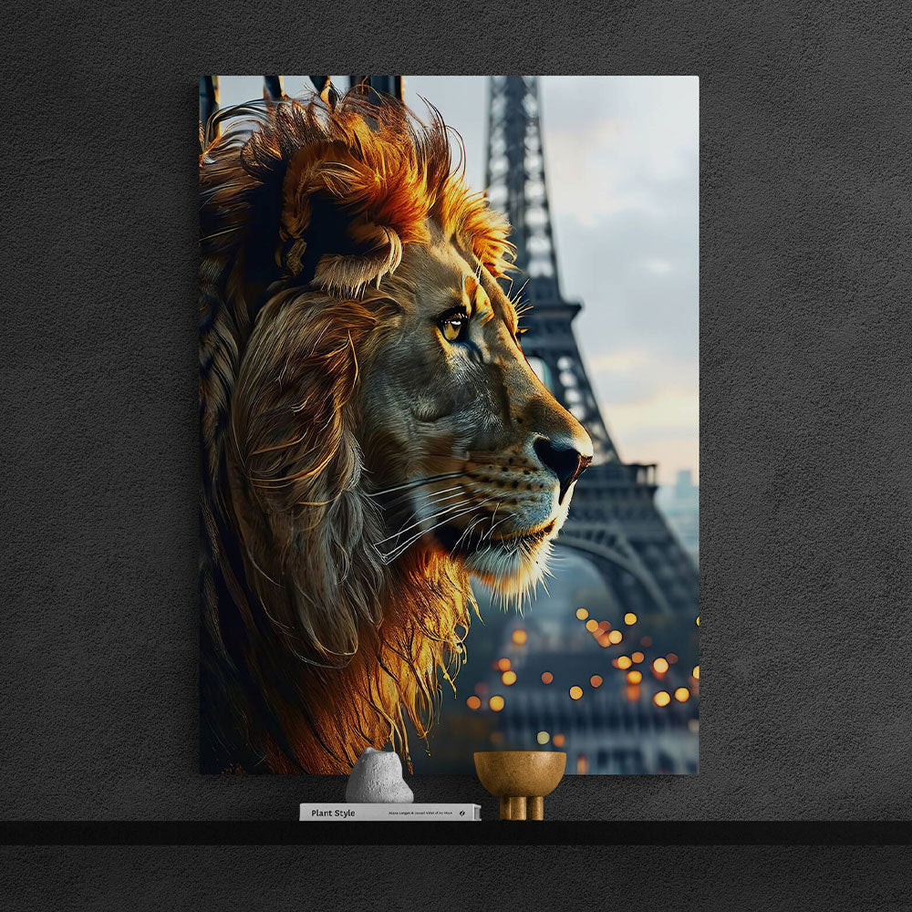 5D Diamond Painting AB Steine Paris Lion, Unique-Diamond