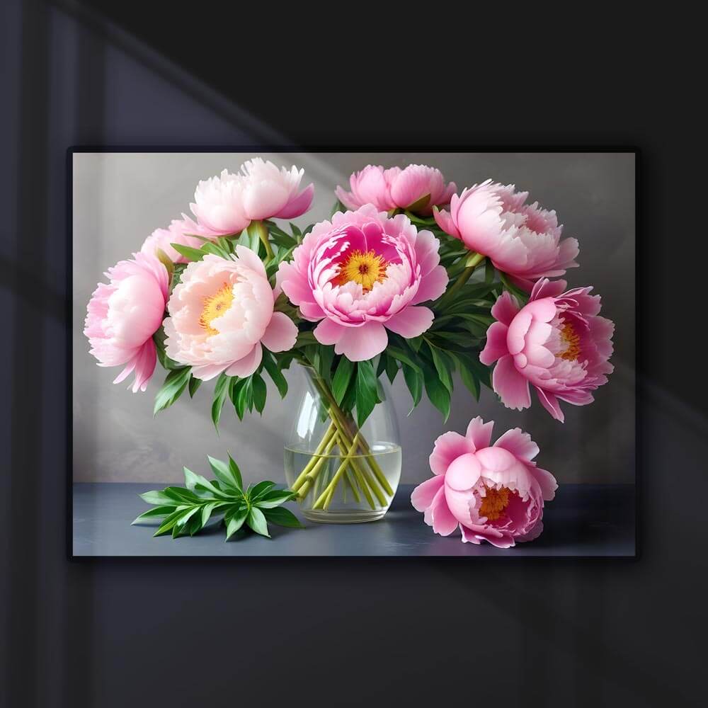 5D Diamond Painting AB Steine Pfingstrosen, Unique-Diamond