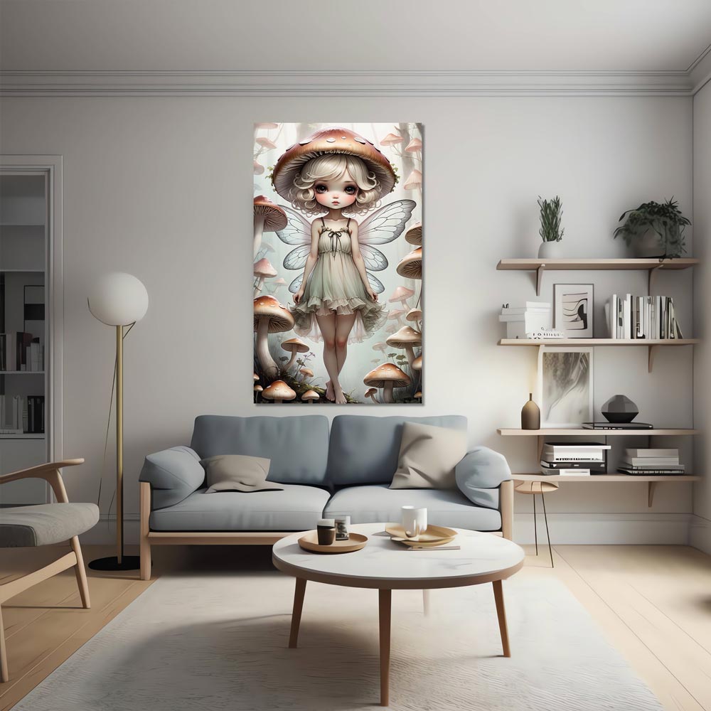 5D Diamond Painting XXL AB Steine Pilzfee, Unique-Diamond