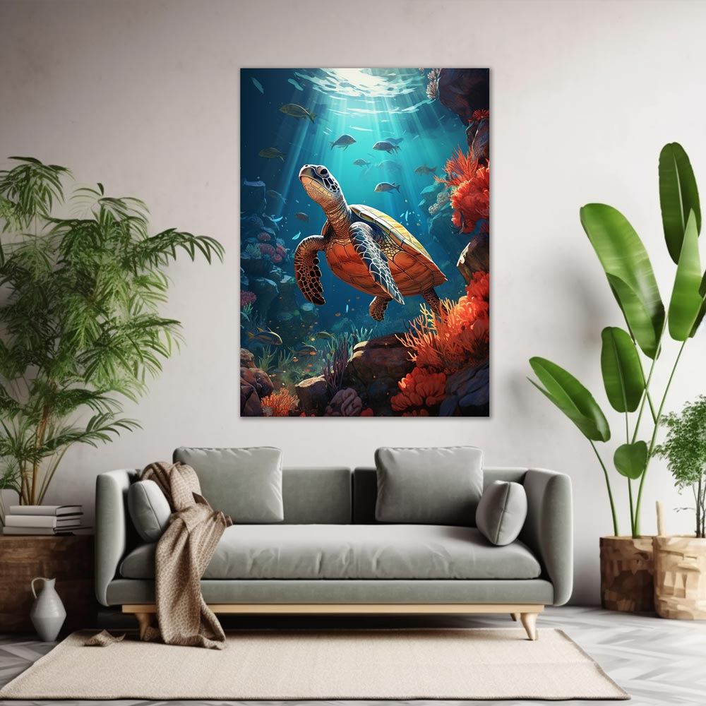 5D Diamond Painting AB Steine Schildkröte, Unique-Diamond