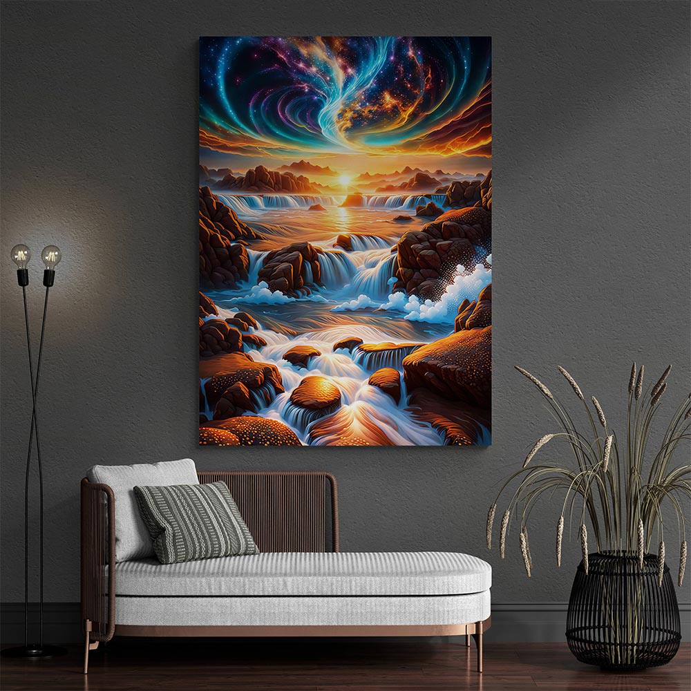 5D Diamond Painting AB Steine Sonnenuntergang mit 100 Farben, Unique-Diamond