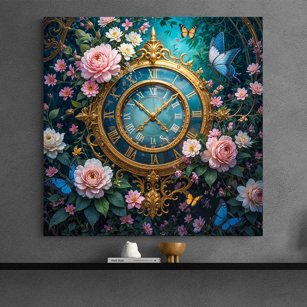 5D Diamond Painting AB Steine Time mit 100 Farben, Unique-Diamond