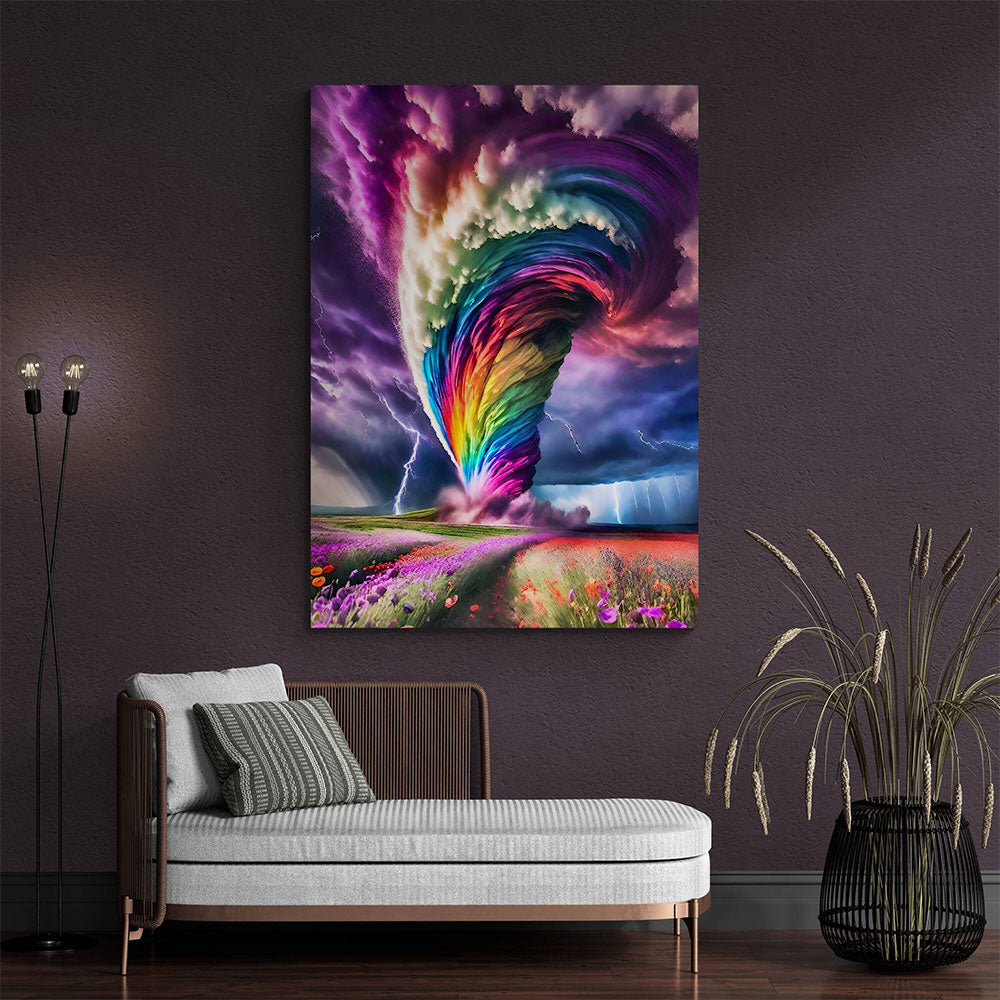 5D Diamond Painting AB Steine Tornado mit 100 Farben, Unique-Diamond