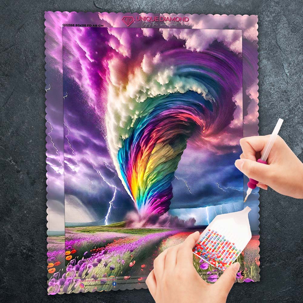 5D Diamond Painting – Tornado Unique-Diamond