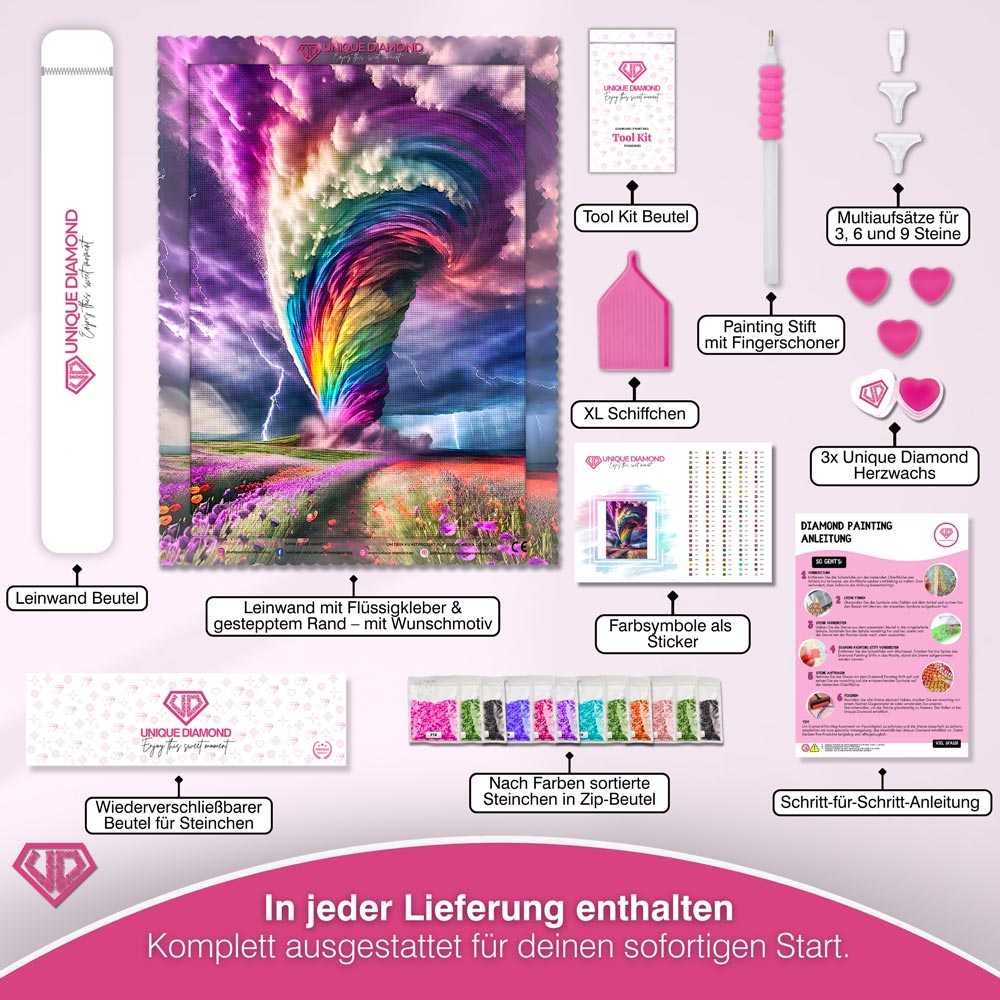 5D Diamond Painting – Tornado Unique-Diamond