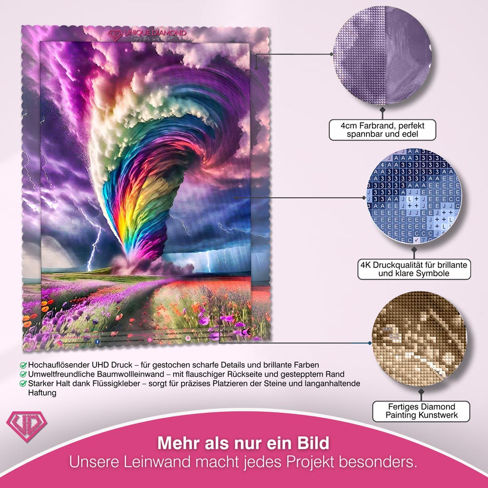 5D Diamond Painting – Tornado Unique-Diamond