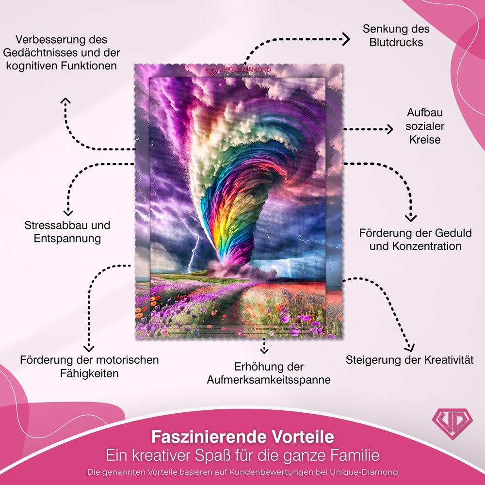5D Diamond Painting – Tornado Unique-Diamond