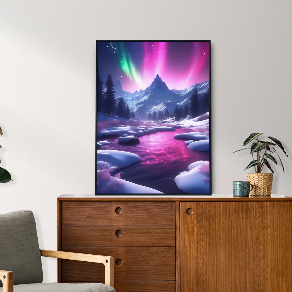 5D Diamond Painting AB Steine Traumhafte Aurora, Unique-Diamond