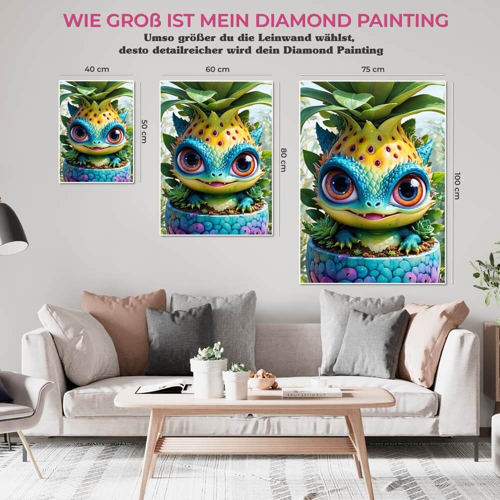 5D Diamond Painting AB Steine Tropische Überraschung, Unique-Diamond