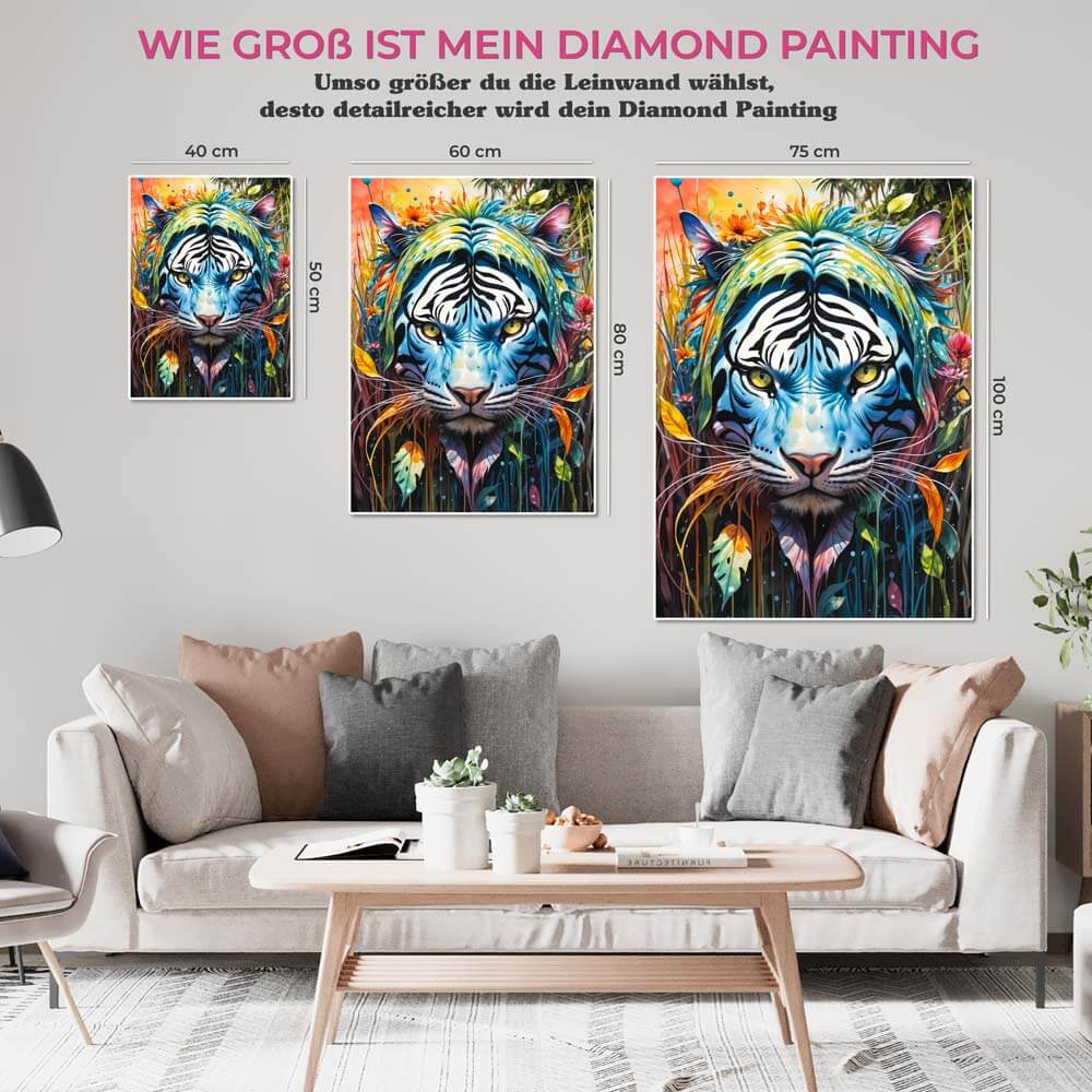 5D Diamond Painting AB Steine Verborgene Wildnis, Unique-Diamond