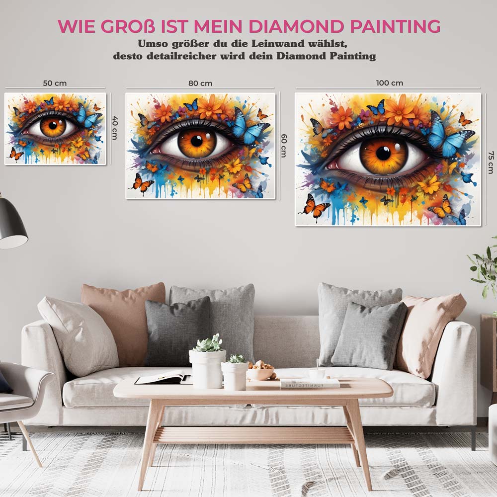 5D Diamond Painting AB Steine Vision of Colors mit 100 Farben, Unique-Diamond