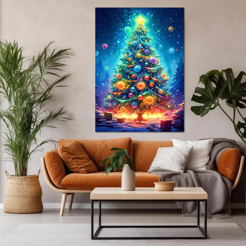 5D Diamond Painting AB Steine Weihnachtsbaum, Unique-Diamond