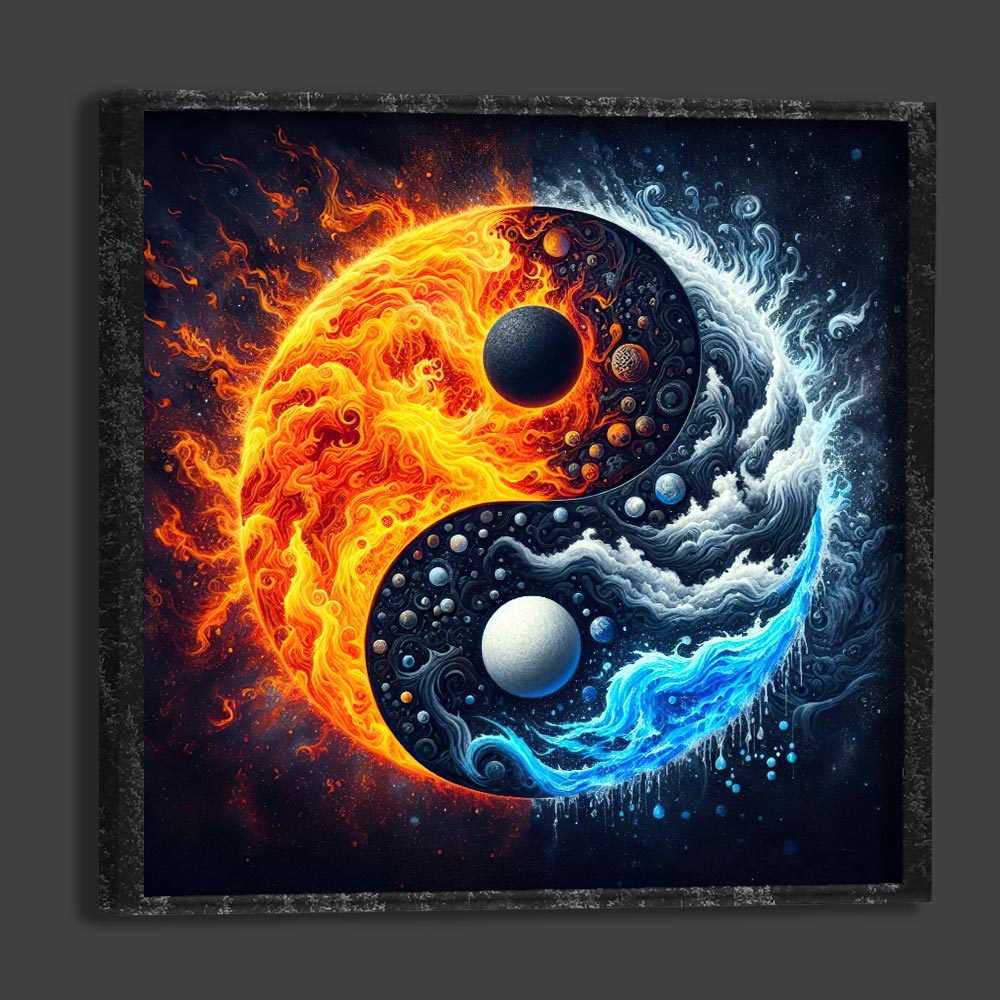 5D Diamond Painting AB Steine Yin und Yang, Unique-Diamond