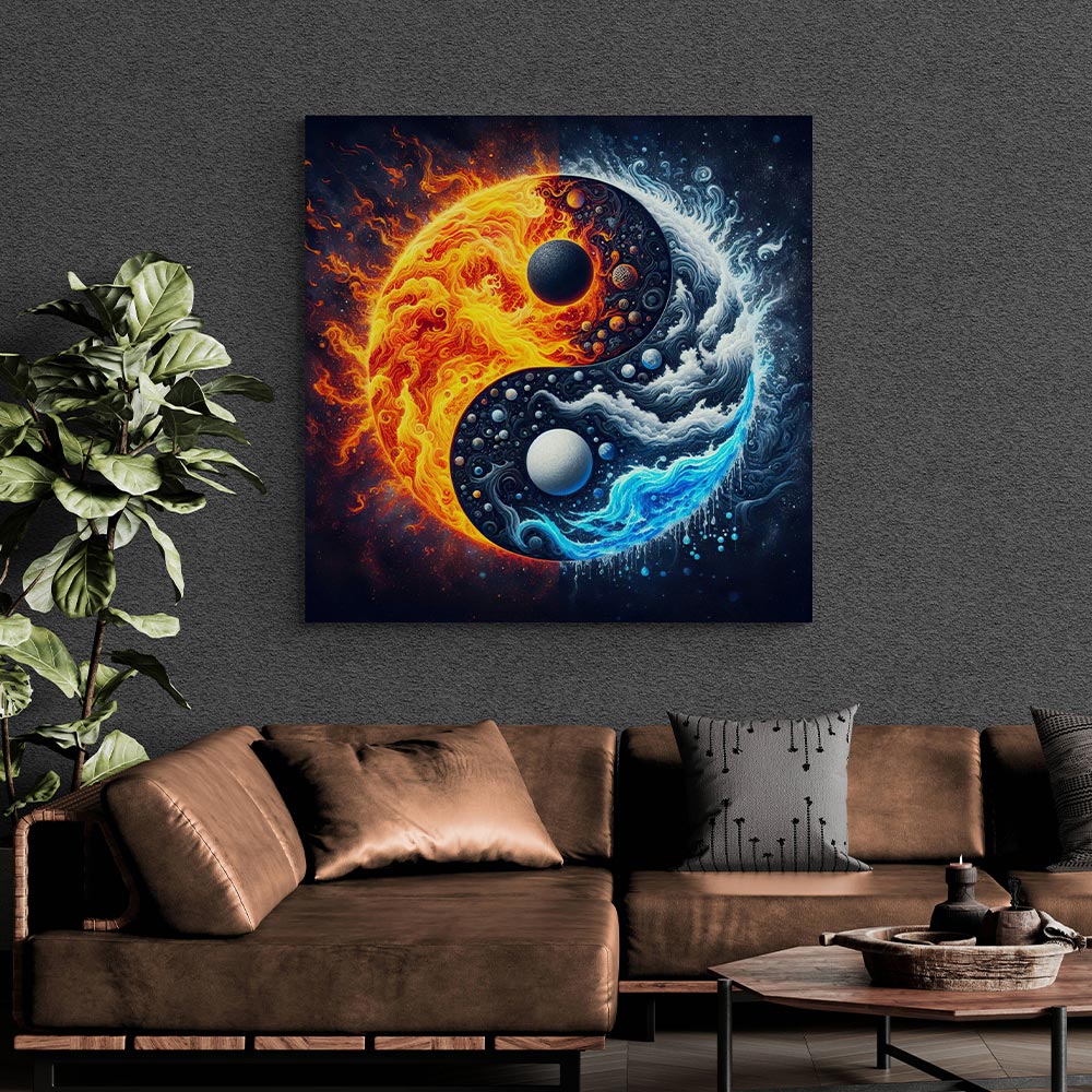 5D Diamond Painting AB Steine Yin und Yang, Unique-Diamond