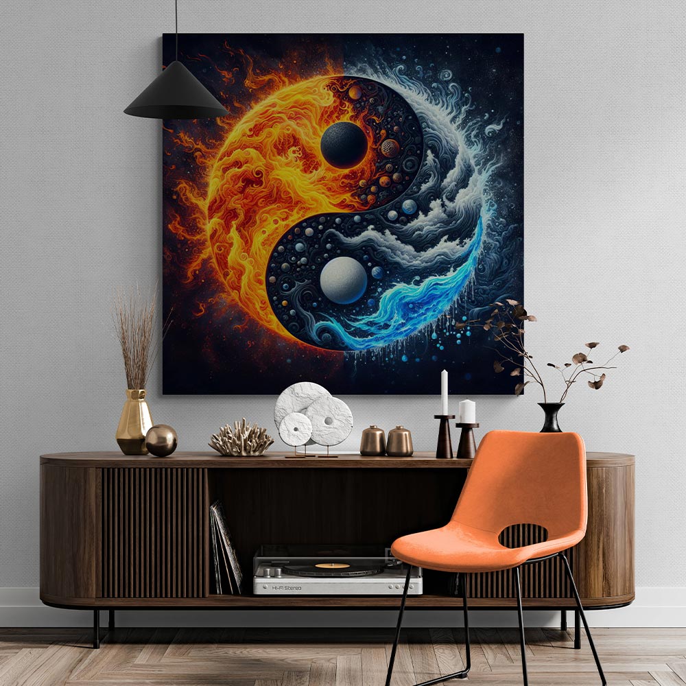 5D Diamond Painting AB Steine Yin und Yang, Unique-Diamond