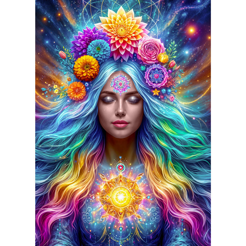 5D Diamond Painting AB Steine – Celestia Spirit mit 100 Farben, Unique-Diamond