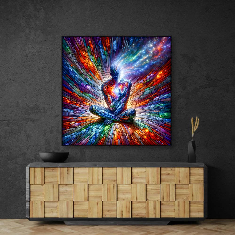 5D Diamond Painting AB Steine – Cosmic Awakening mit 100 Farben, Unique-Diamond