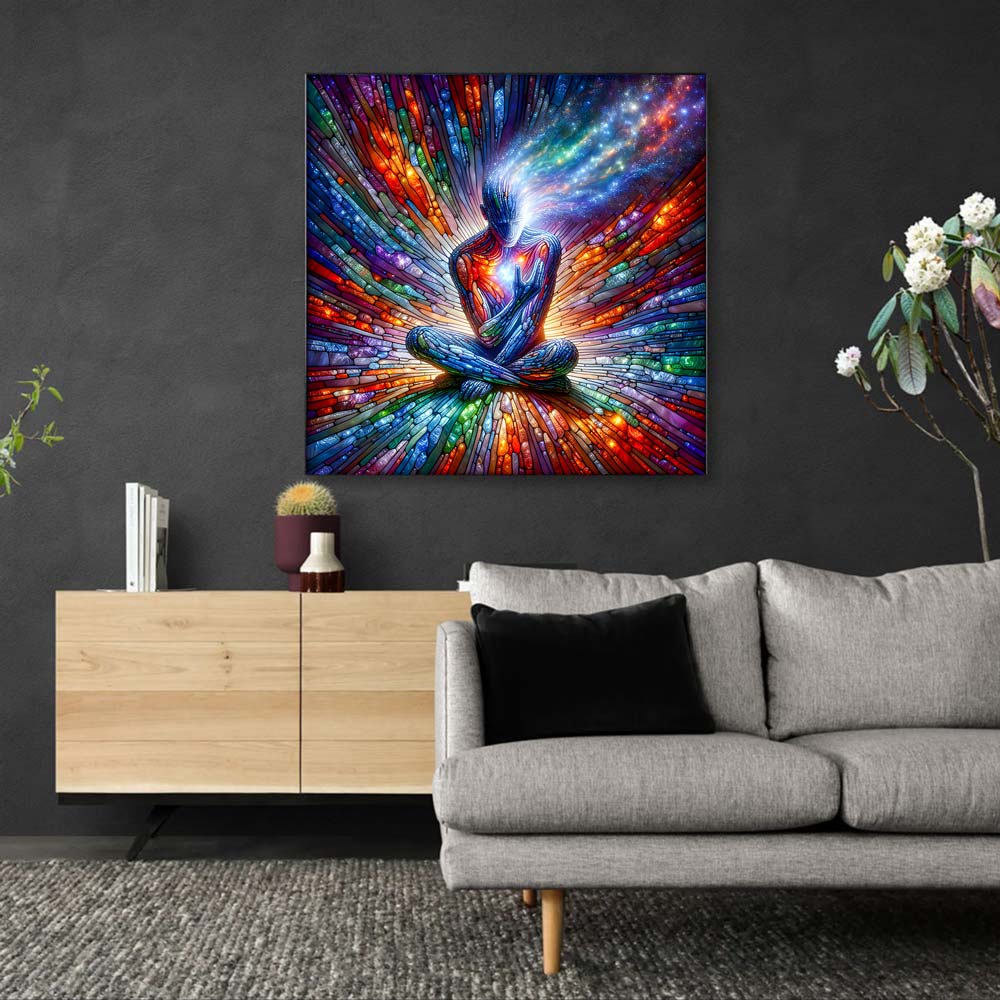 5D Diamond Painting AB Steine – Cosmic Awakening mit 100 Farben, Unique-Diamond