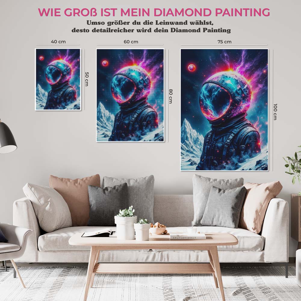 5D Diamond Painting AB Steine – Cosmic Explorer, Unique-Diamond