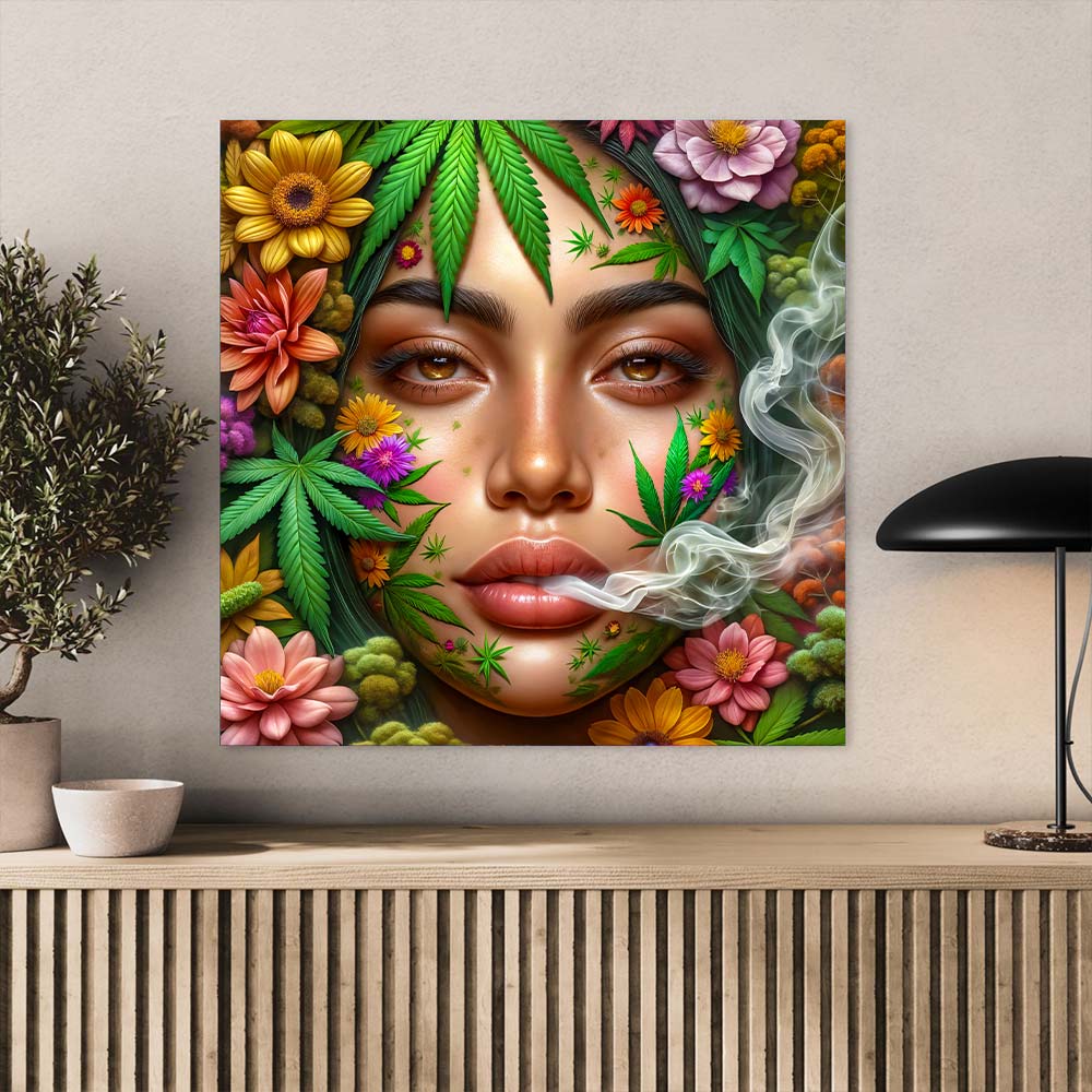 5D Diamond Painting AB Steine – Flora Mystica mit 100 Farben, Unique-Diamond