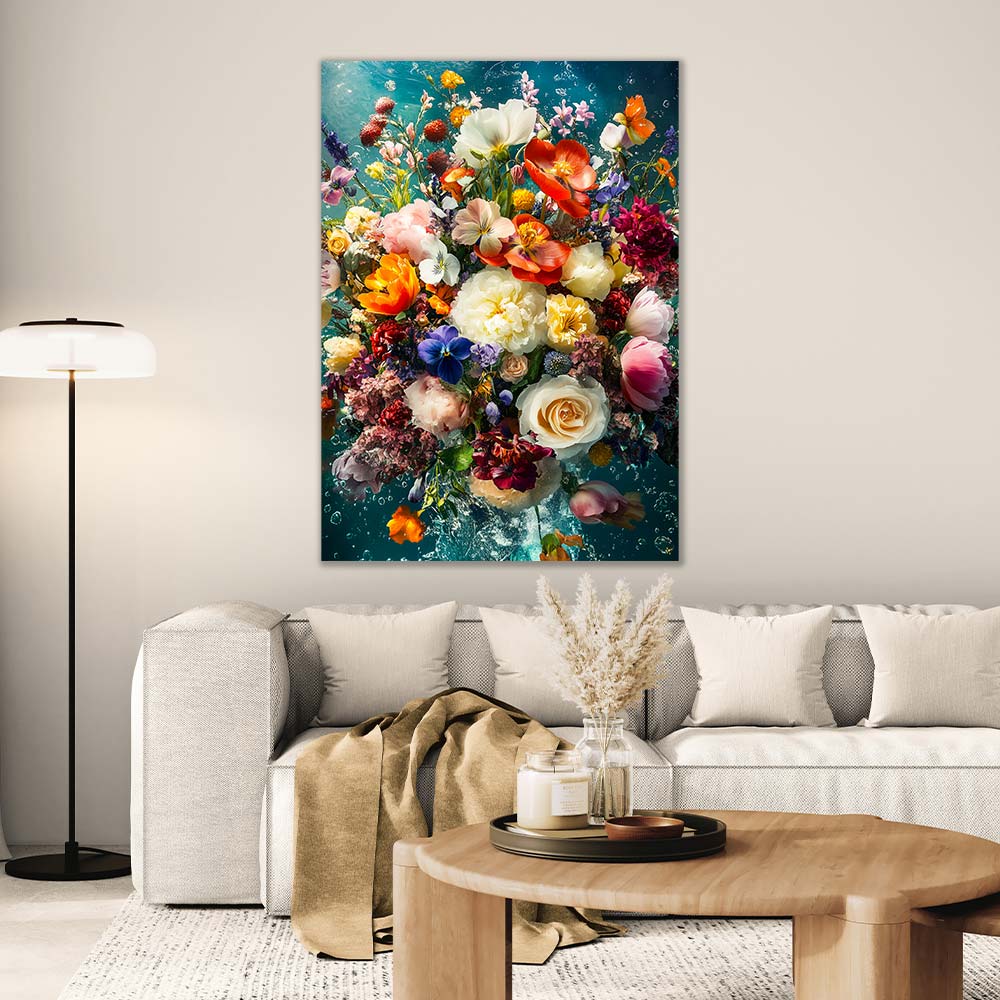 5D Diamond Painting AB Steine – Florale Tiefenpracht mit 100 Farben, Unique-Diamond
